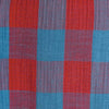 MUSSOLA DI COTONE TURQUOISE & CAYENNE