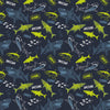 TESSUTO IN FELPA ESTIVA SHARK BLU