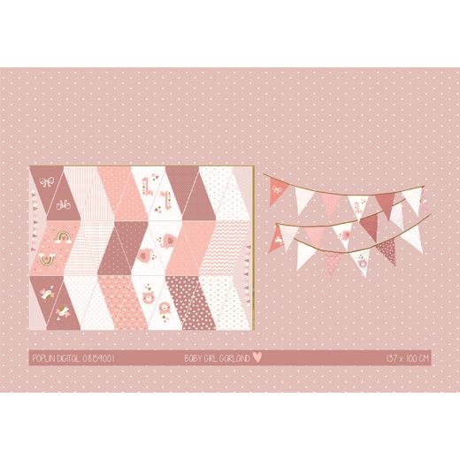 PANNELLO GHIRLANDA BANDIERINE WELCOME BABY BLUE
