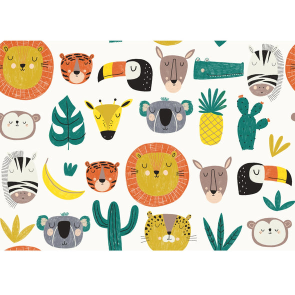 POPELINE DI COTONE JUNGLE HEROES