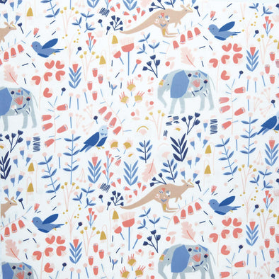 POPELINE DI COTONE WE ELEPHANTS