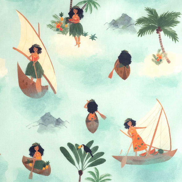 POPELINE ANTIBATTERICO POLYNESIAN SEAFARERS