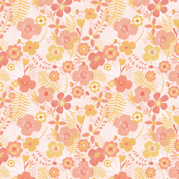 POPELINE DI COTONE JUMBO FLOWERS