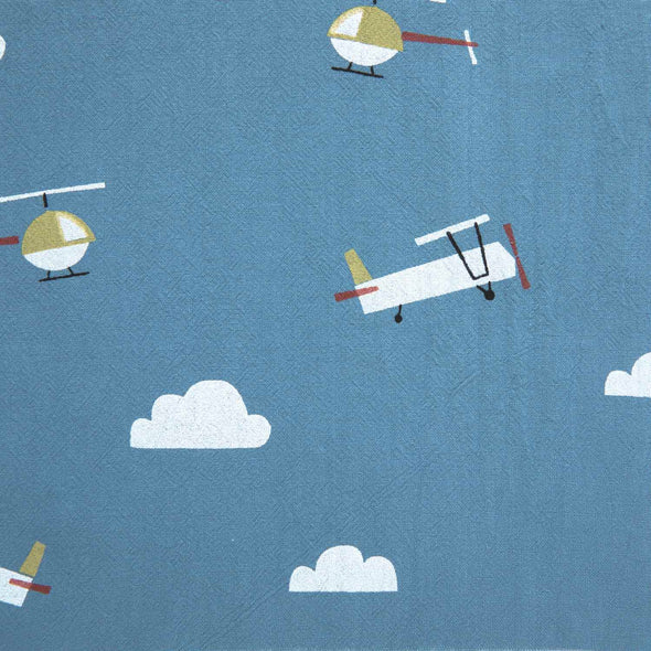 RUSTIC COTTON PLANES JADE