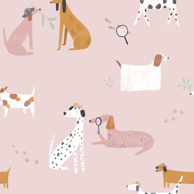 POPELINE DI COTONE HOME DETECTIVE DOGS