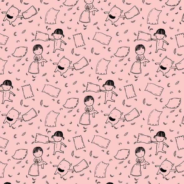 TESSUTO IN FELPA INVERNALE PILLOW FEARS