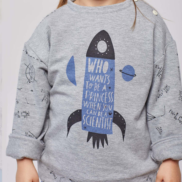 PANNELLO PER FELPA INVERNALE ASTRO PALS SCIENTIST