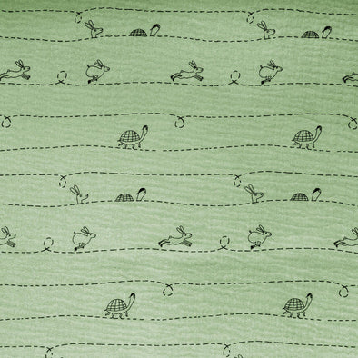 MUSSOLA DI COTONE TORTOISE AND THE HARE