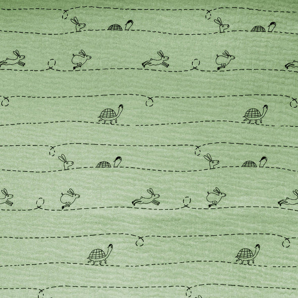 MUSSOLA DI COTONE TORTOISE AND THE HARE