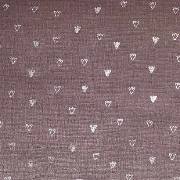 MUSSOLA DI COTONE GOLD UGLY DUCKLING FOOT PRINT