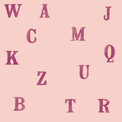 SOFT FRENCH TERRY TYPO MAKE-UP PINK