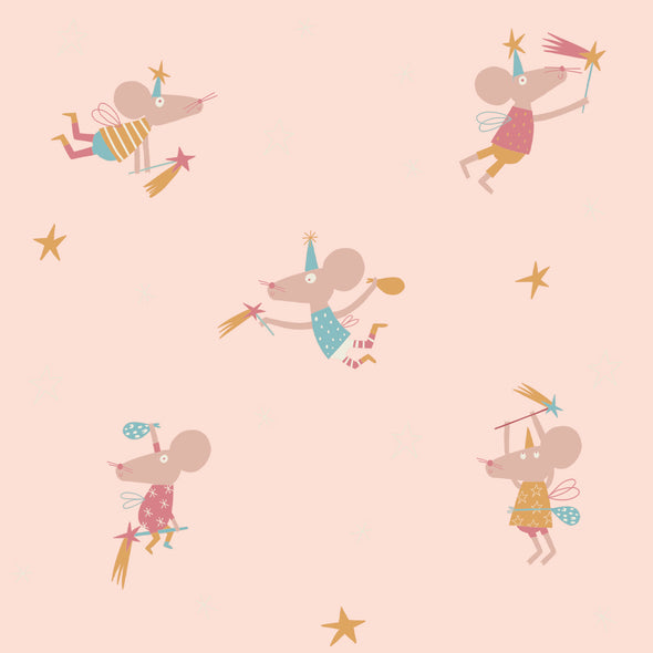 POPELINE DI COTONE GOLD TOOTH FAIRY