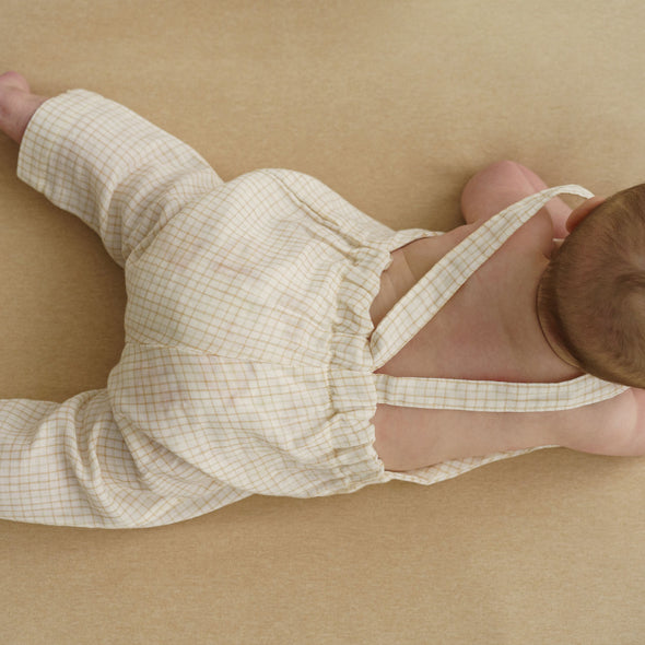 PUREST COTTON KNIT STRIPES ECRU' BROWN