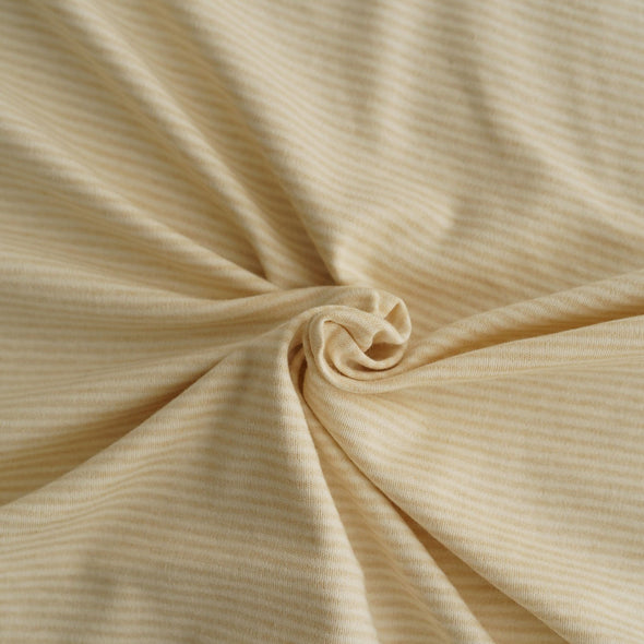 PUREST COTTON KNIT STRIPES ECRU' BROWN