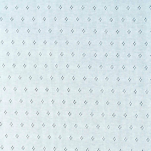 OPENWORK BABY KNIT BABY BLUE