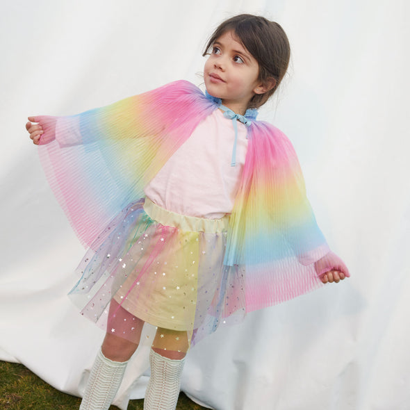 TULLE RAINBOW PLISSE'