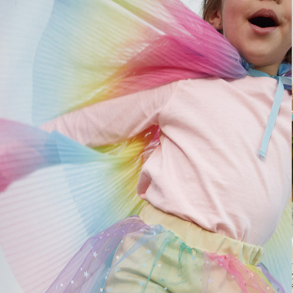TULLE RAINBOW PLISSE'