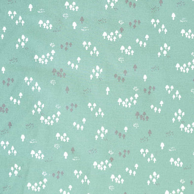 VYELLA COTTON PRINT GREEN MUSHROOMS