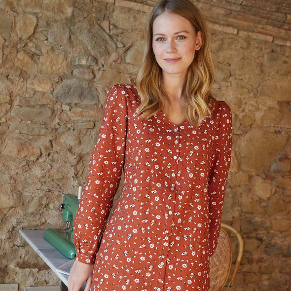 VYELLA COTTON PRINT AUTUMN FLOWERS