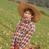 RECYCLED VICHY TRICOLOR RUST