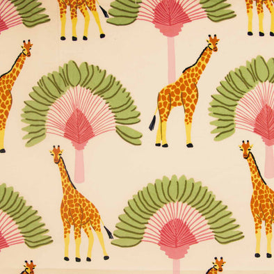 POPELINE DI COTONE GIRAFFES